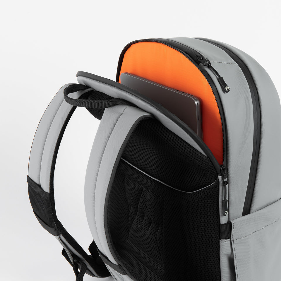 Everyday Backpack with laptop compartment open
