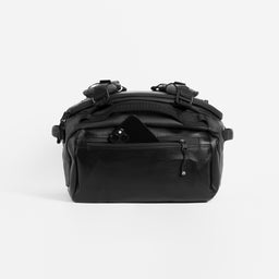 The Kit Bag 30L All Black Kit Bag phone compartment