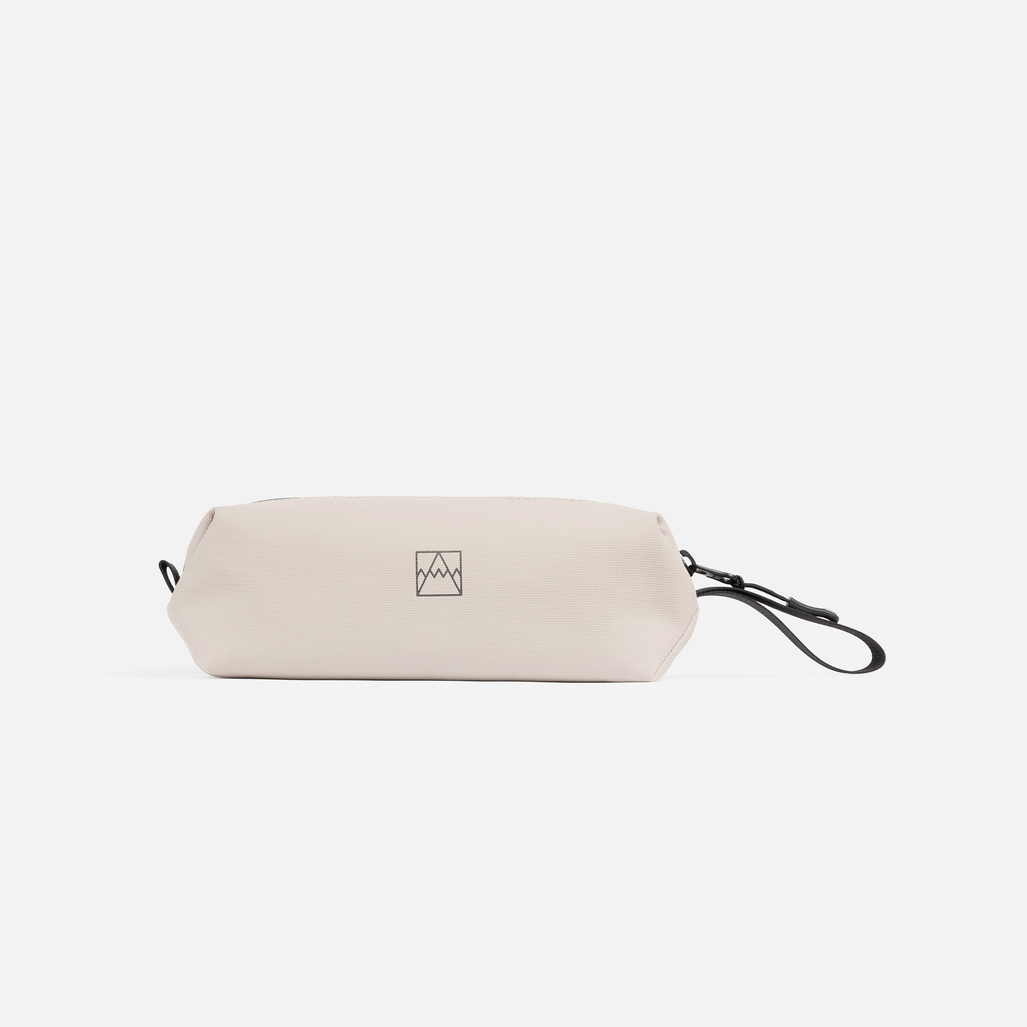 A studio shot of the side of the pencil case in Sand