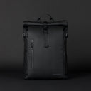 Front view of The Roll Top 20L Backpack in All Black