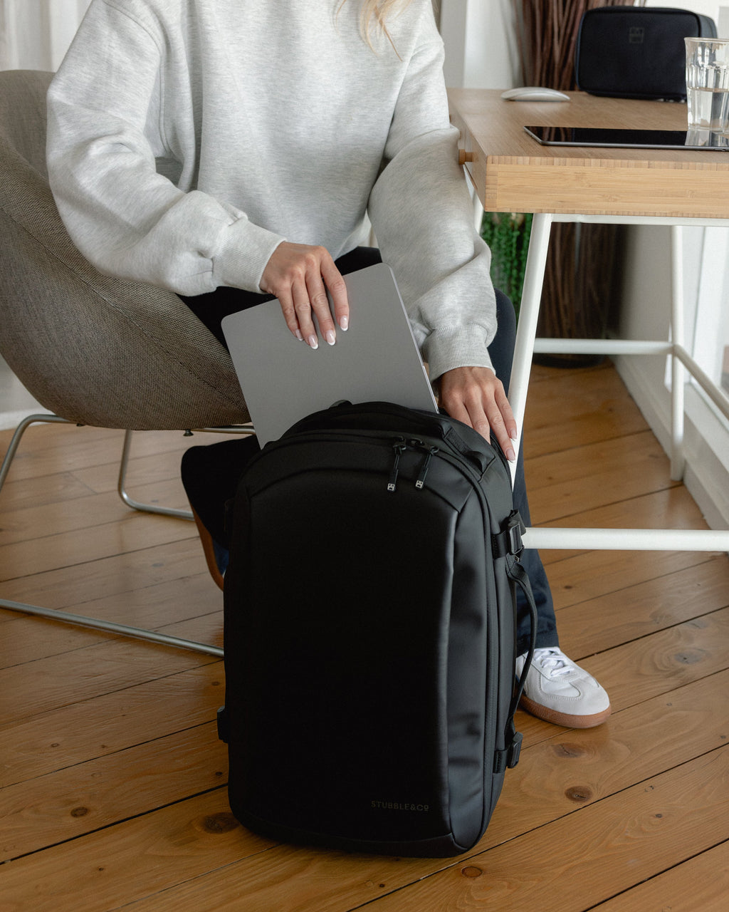 backpack with removable laptop bag Travelpro Altitude Large Expandable 30-36L back panel luggage strap Travel Carry On Backpack with