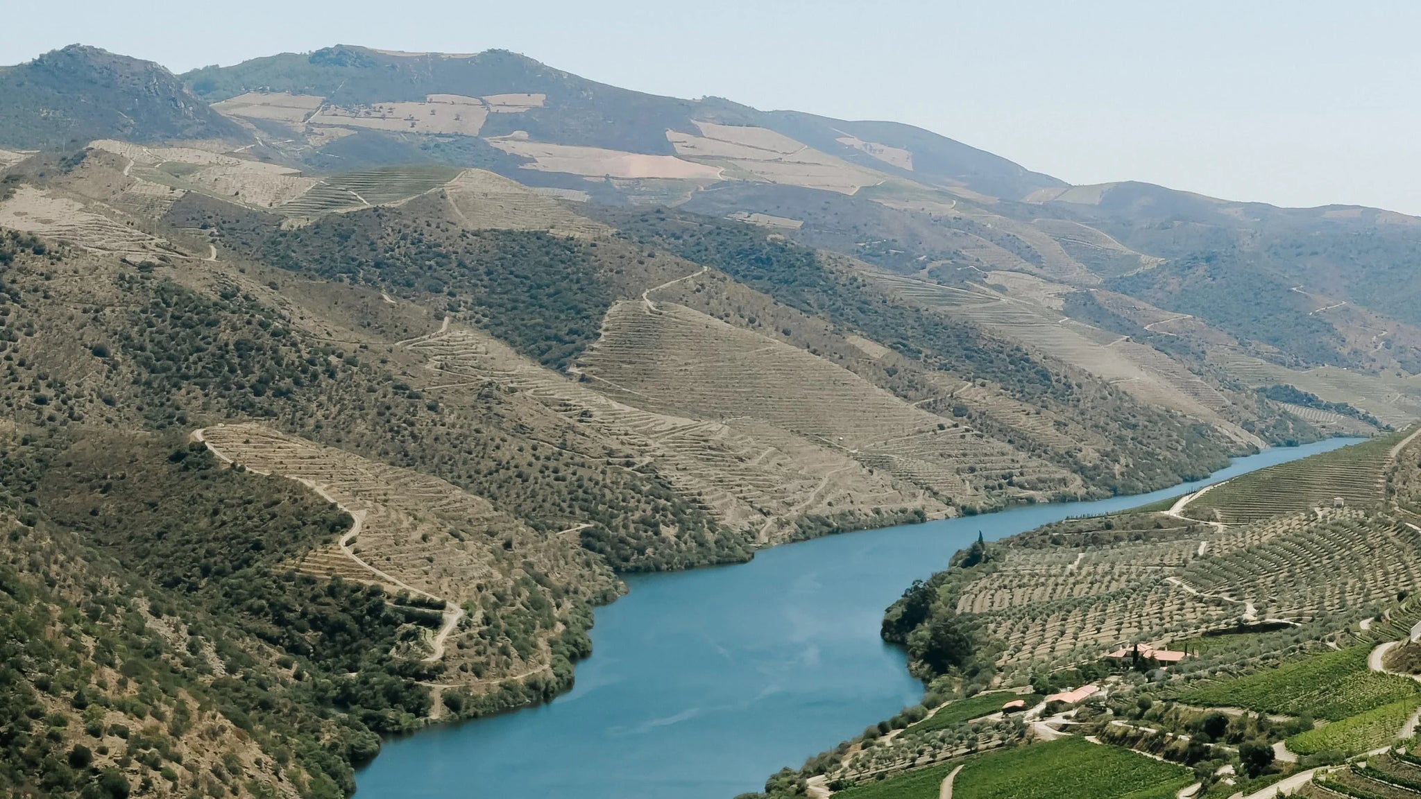 A landscape shot of Portuguese lakes