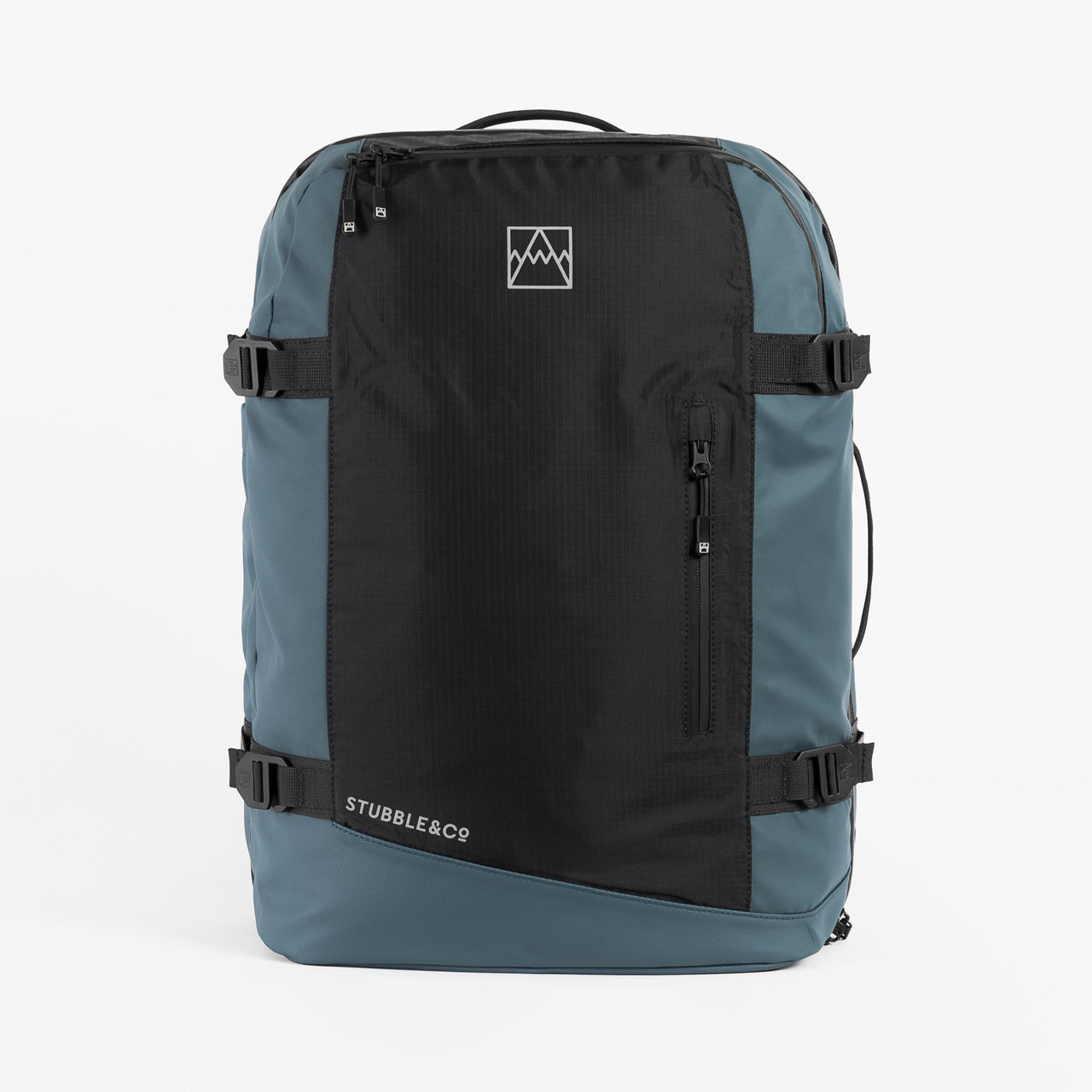 Adventure Bag in Tasmin Blue front view