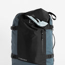Adventure Bag in Tasmin Blue from front view with top pocket
