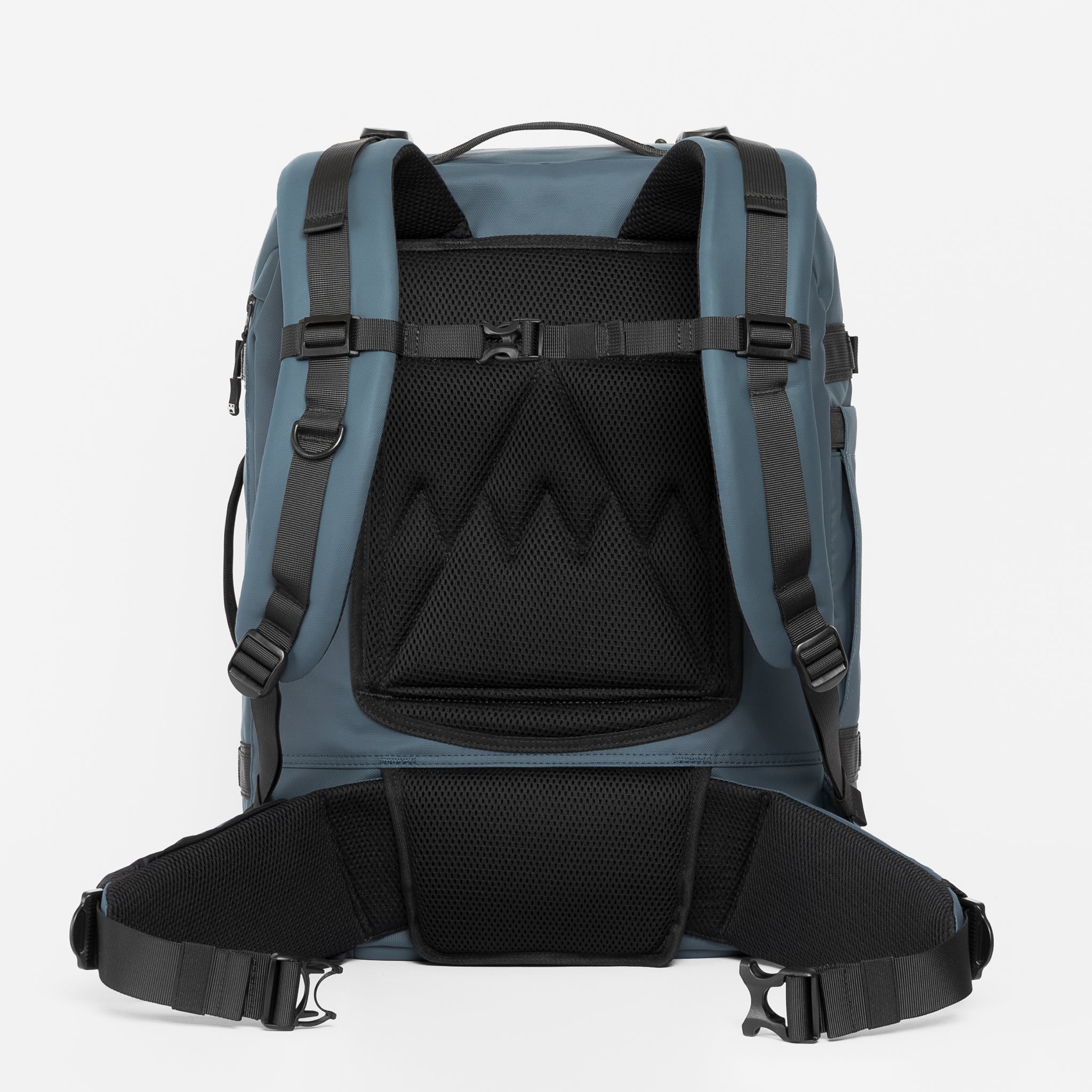 Adventure Bag in Tasmin Blue Product Shot from Back