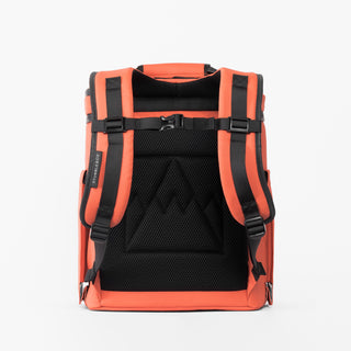 Back view of The Cooler in Ember Orange.