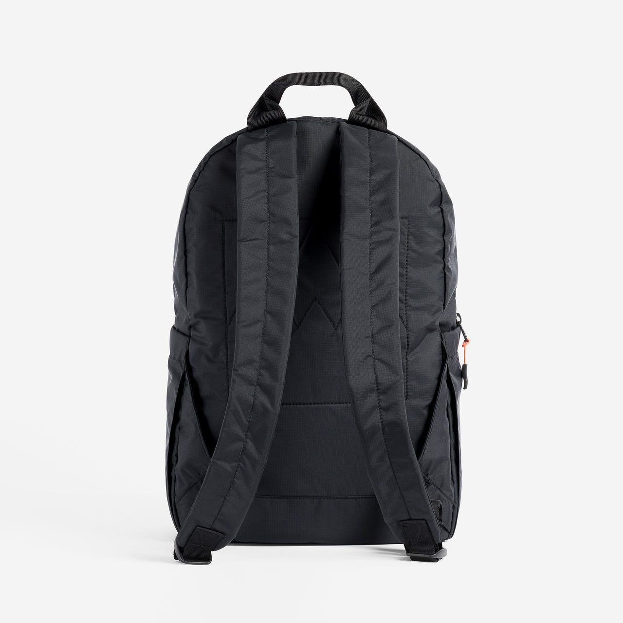 A studio shot of the back panel on a ultra light backpack [All variants]