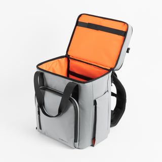 The Cooler Bag in grey concrete open view