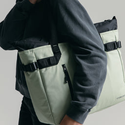 Person holding The Tote Bag in Matcha green