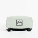Base view of the Roll Top Backpack in Matcha green