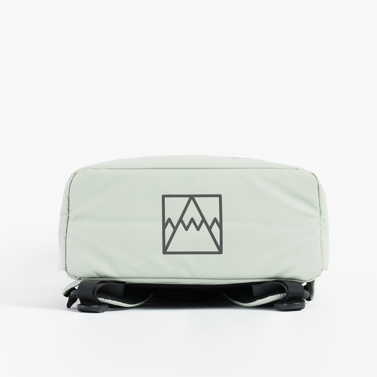 Base view of the Roll Top Backpack in Matcha green