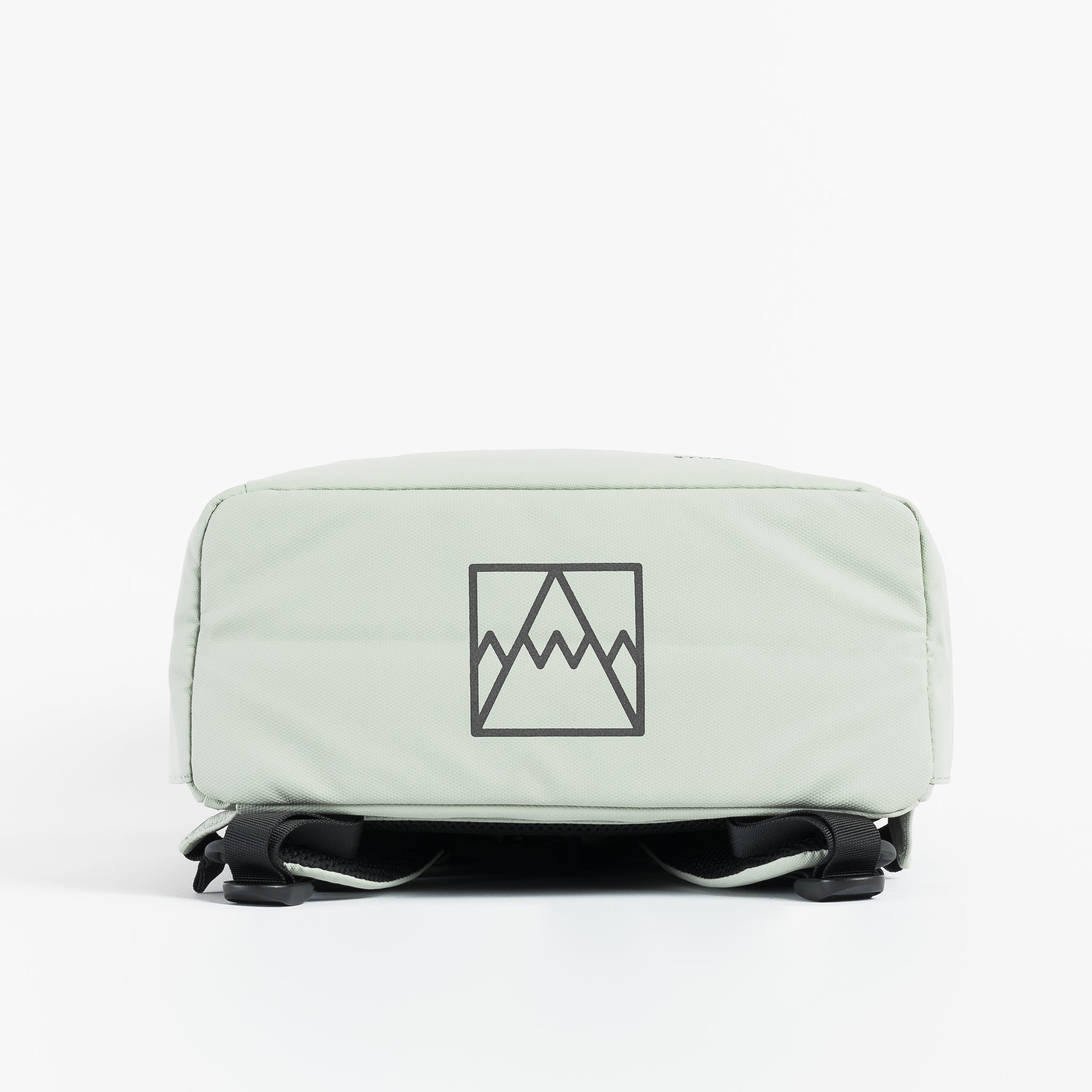Base view of the Roll Top Backpack in Matcha green