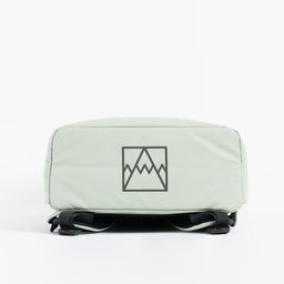 Base view of the Roll Top Backpack in Matcha green