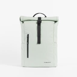 Front view of the Roll Top Mini Backpack in Matcha green
