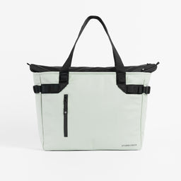 Front view of The Tote Bag in Matcha green