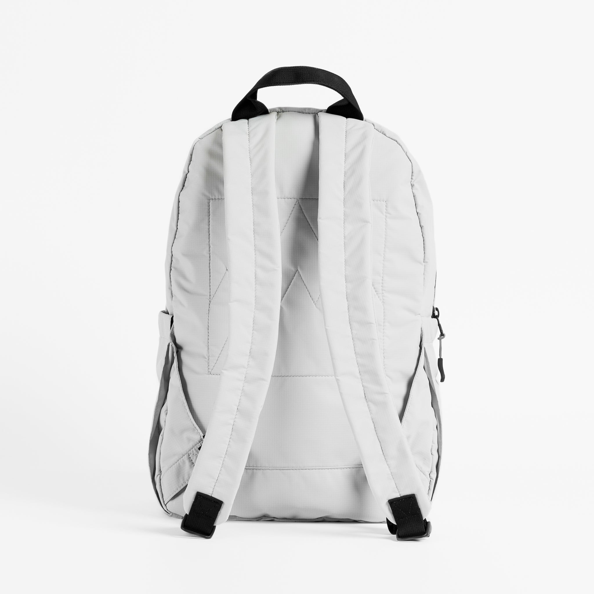Back view of the packable Off White Ultra Light Backpack
