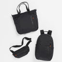 Collection of All Black Ultra Light Weight Packable Bags