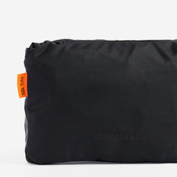 Packed back view of All Black packable Ultra Light Tote Bag