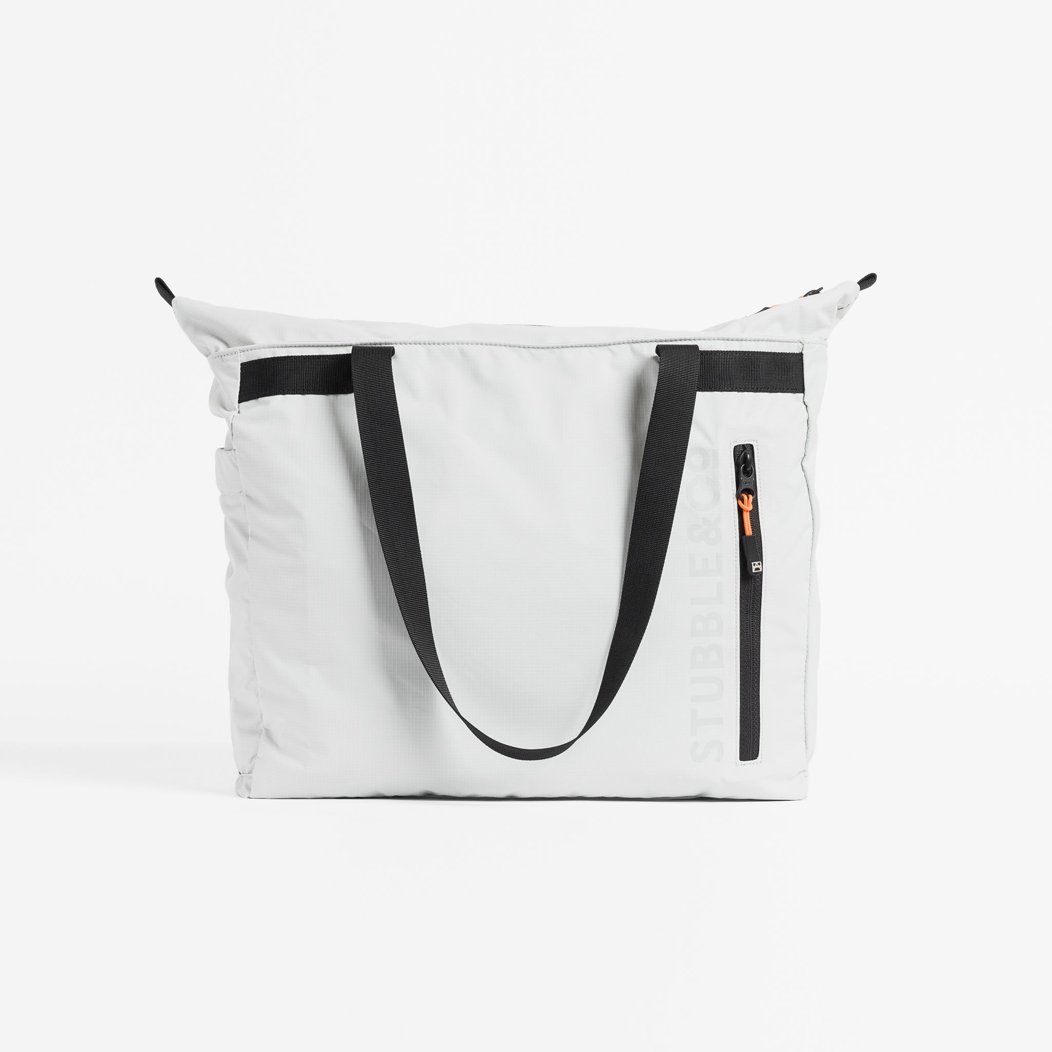 Front view of Off White packable Ultra Light Tote Bag