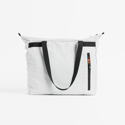 Front view of Off White packable Ultra Light Tote Bag