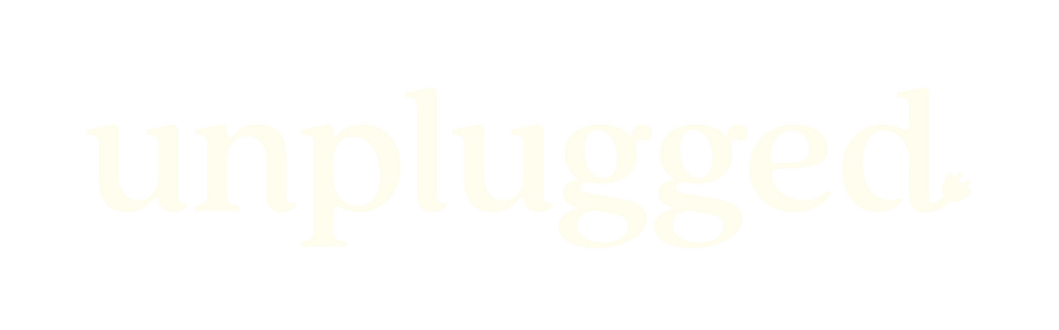 Unplugged logo- white transparent