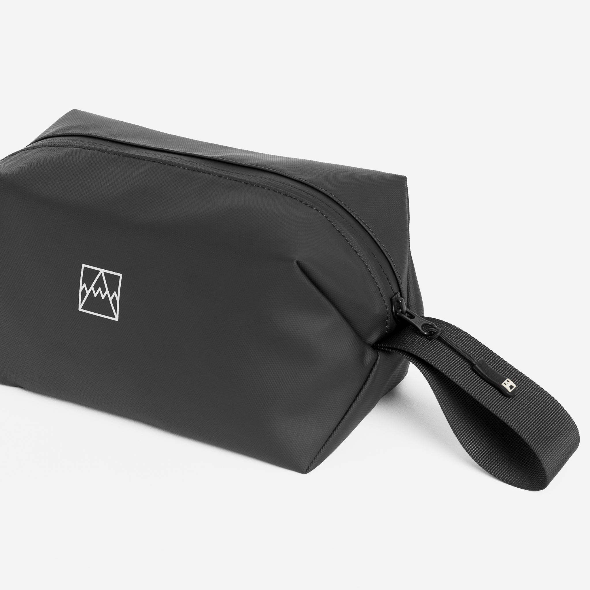 Recycled Plastic Wash Bag in All Black