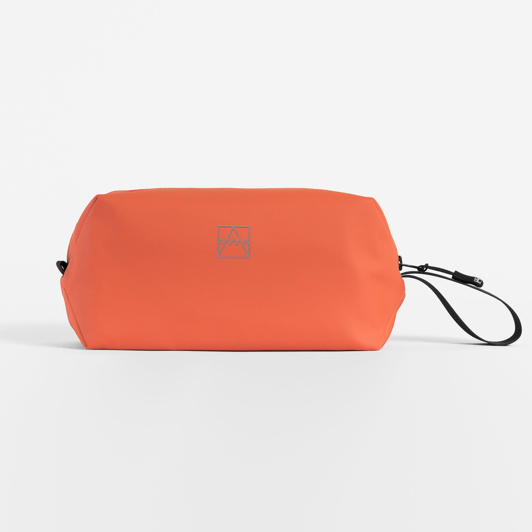 Recycled Plastic Wash Bag in Ember Orange front view