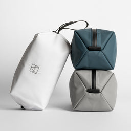 Collection of three Recycled Plastic Wash Bags including Arctic White