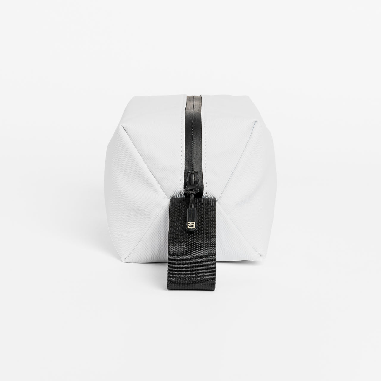 Recycled Plastic Wash Bag in Arctic White top view