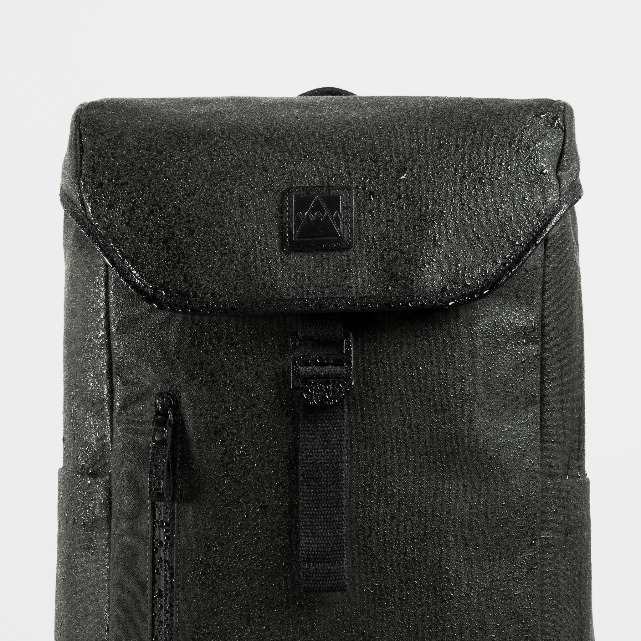 A studio shot of the water-resistant material on the Backpack 20L in Pirate