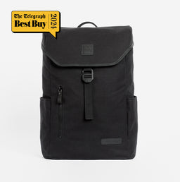Front view of The Backpack in All Black