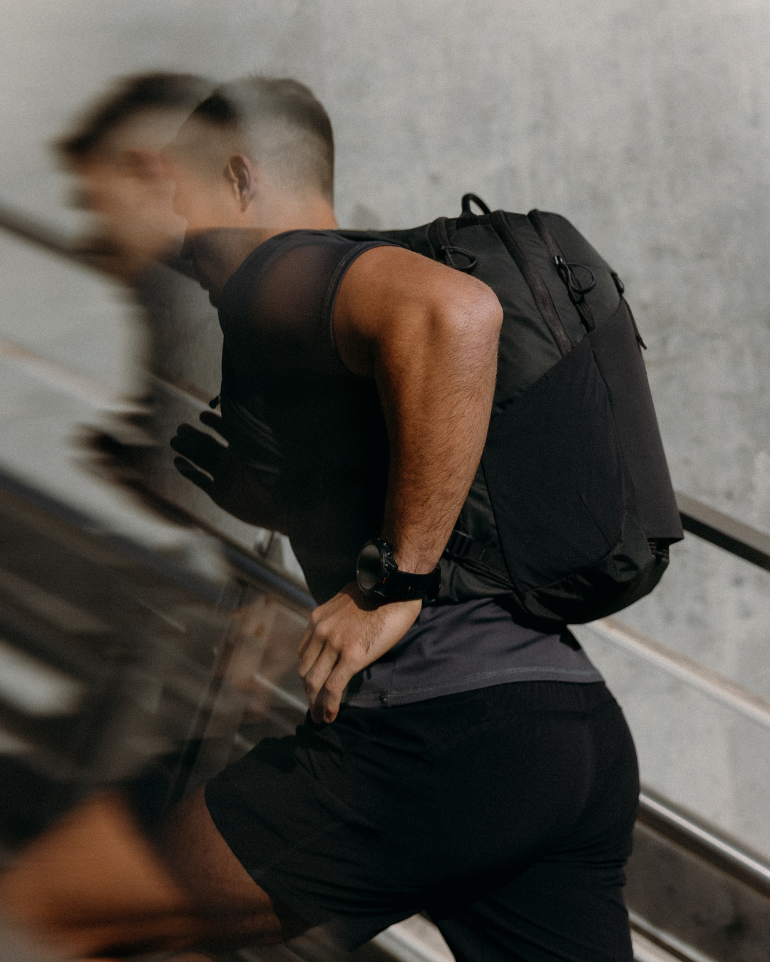 best run commute backpack laptop IAMRUNBOX Lite, Water Resistant, Fits for Commuting, Lightweight for Running/Cycling, Black with Orange Trim : Electronics making it perfect for your daily run commute Best running backpacks for commuting