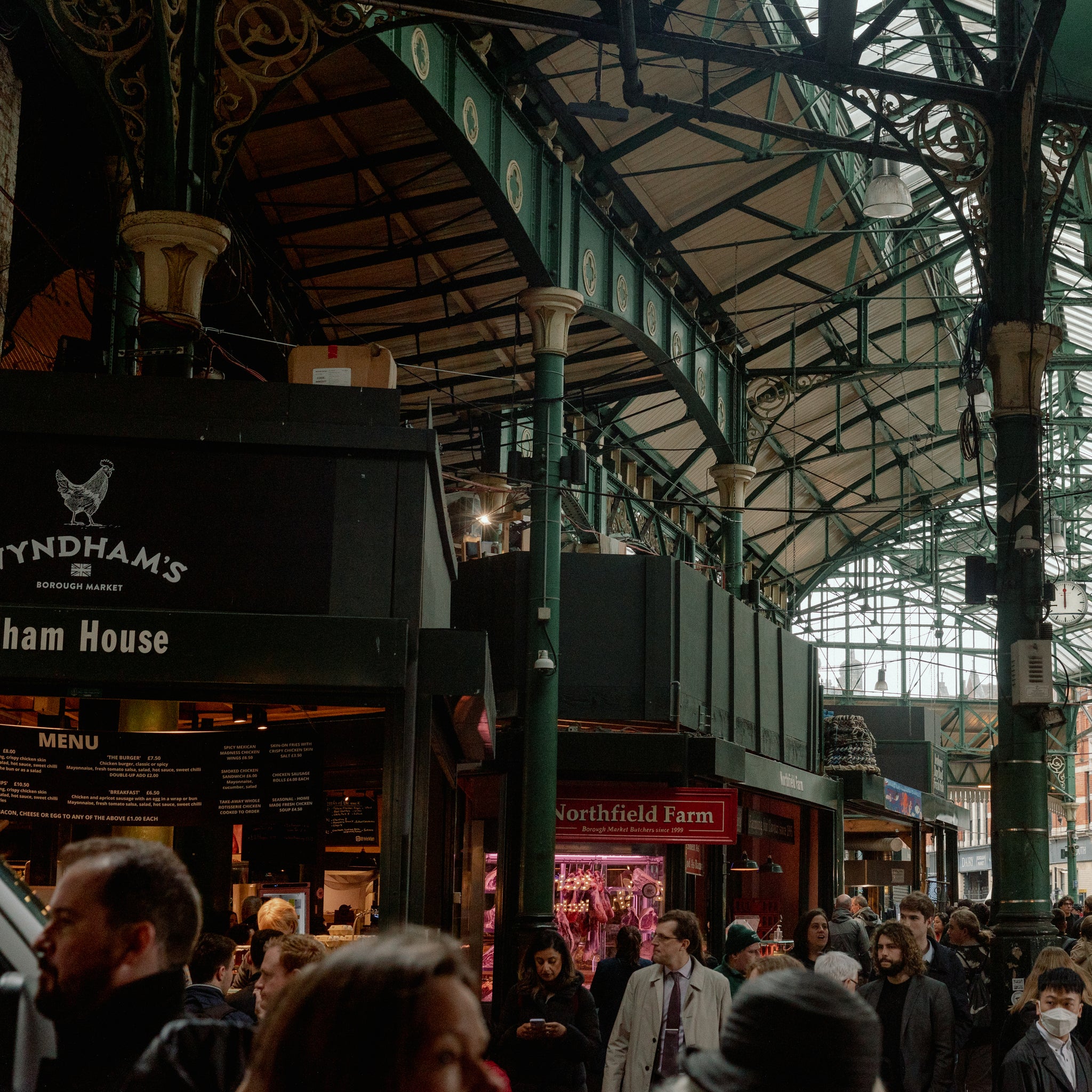 Borough market in London