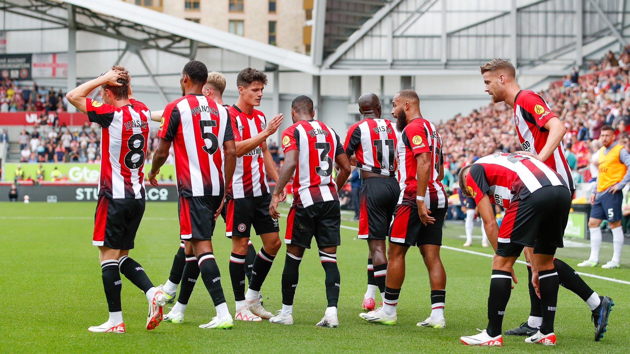 Brentford football team on match day