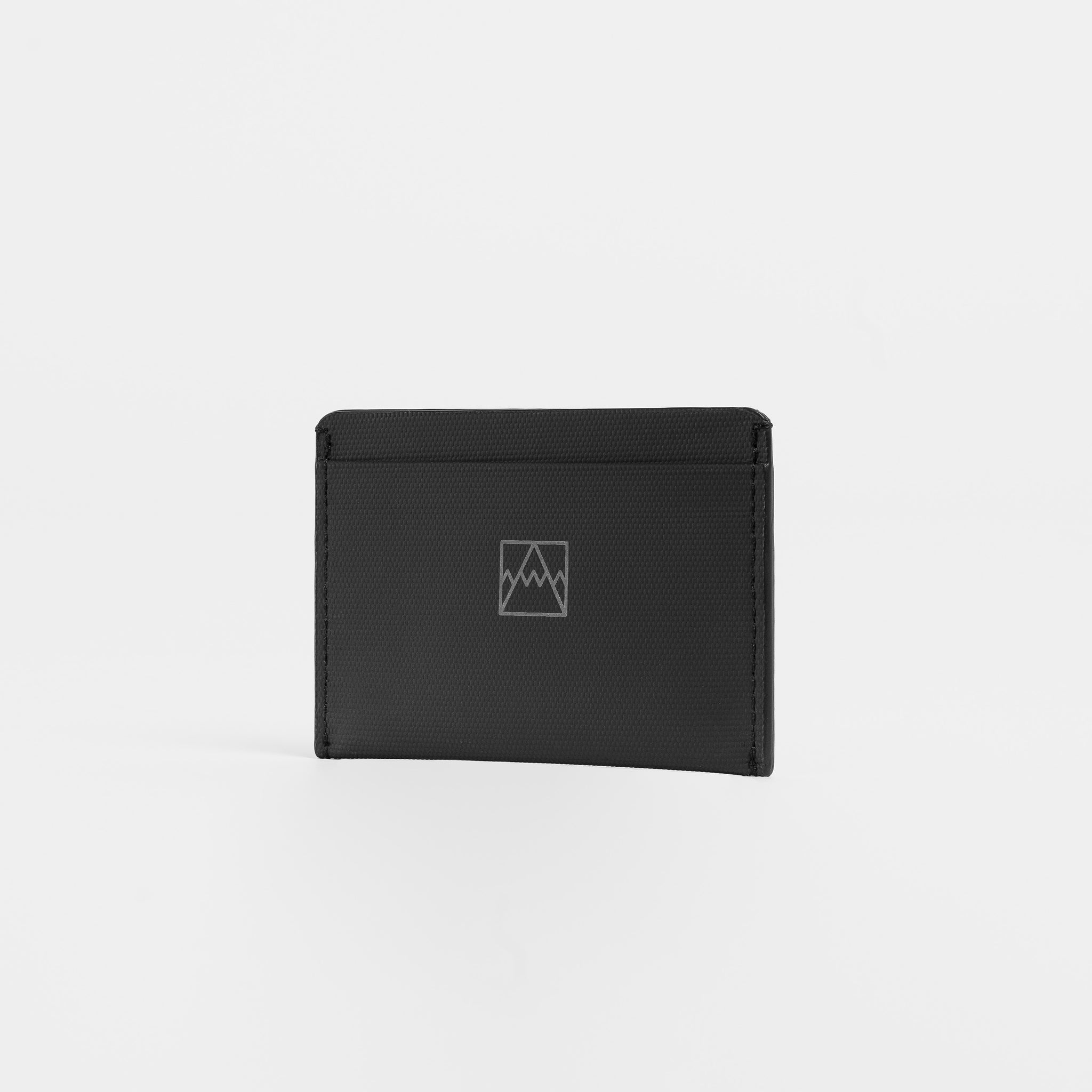 A studio shot of the front of the Card Holder in All Black
