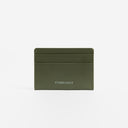 A studio shot of the back of the Card Holder in Urban Green