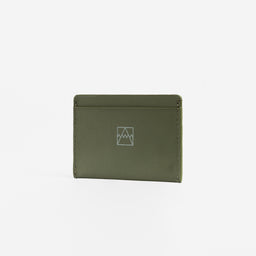 A studio shot of the front of the Card Holder in Urban Green