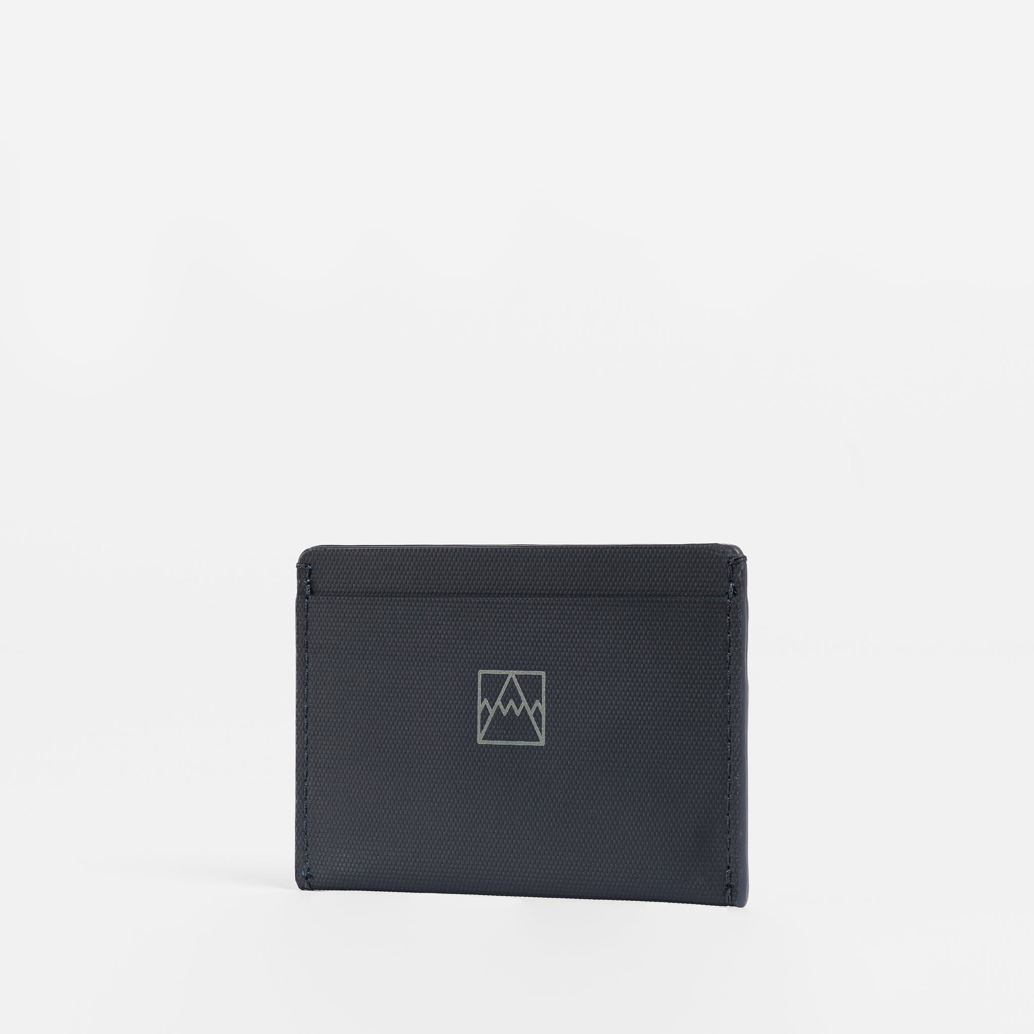 Midnight Blue Card Holder studio shot on a white background