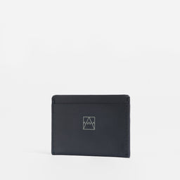 Midnight Blue Card Holder studio shot on a white background