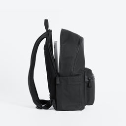The Commuter All Black side view with laptop compartment
