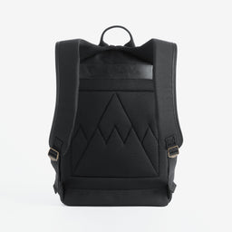 The Commuter Backpack in Black and Gold back view