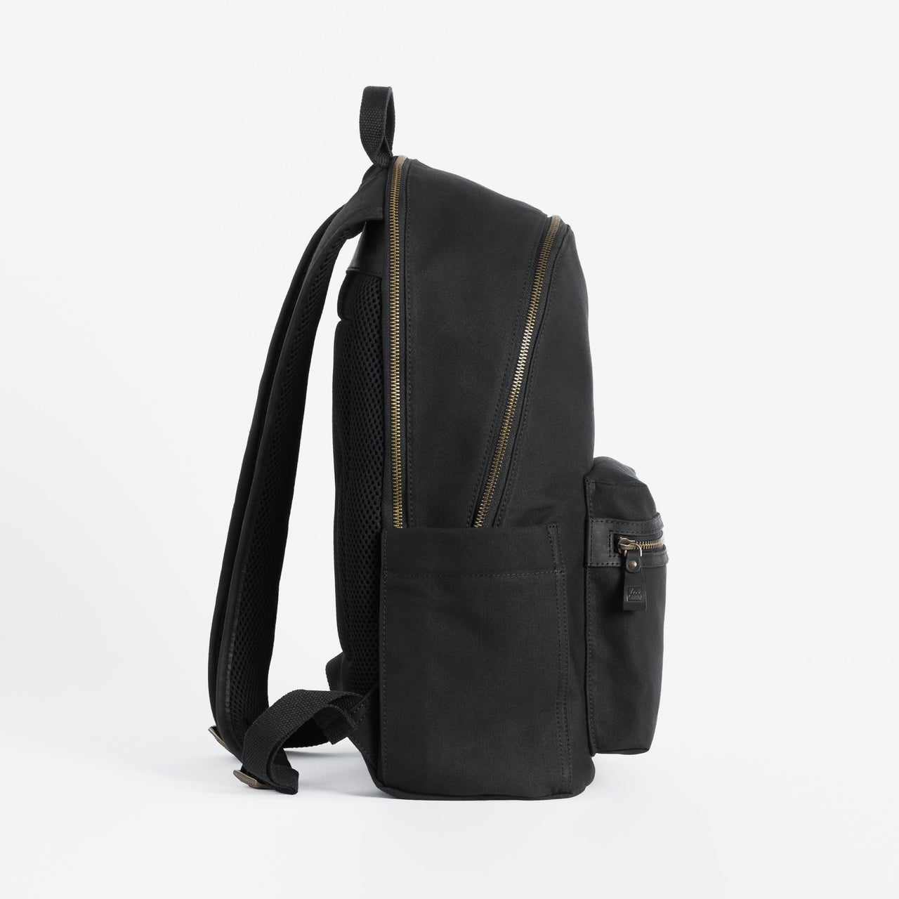 The Commuter Backpack in Black and Gold