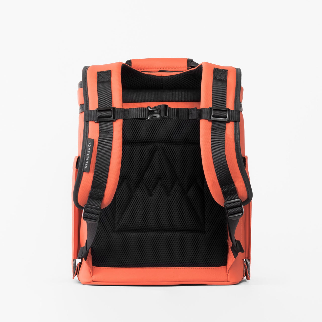 The Cooler Backpack in Ember Orange back view