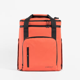 The Cooler Backpack in Ember Orange front view