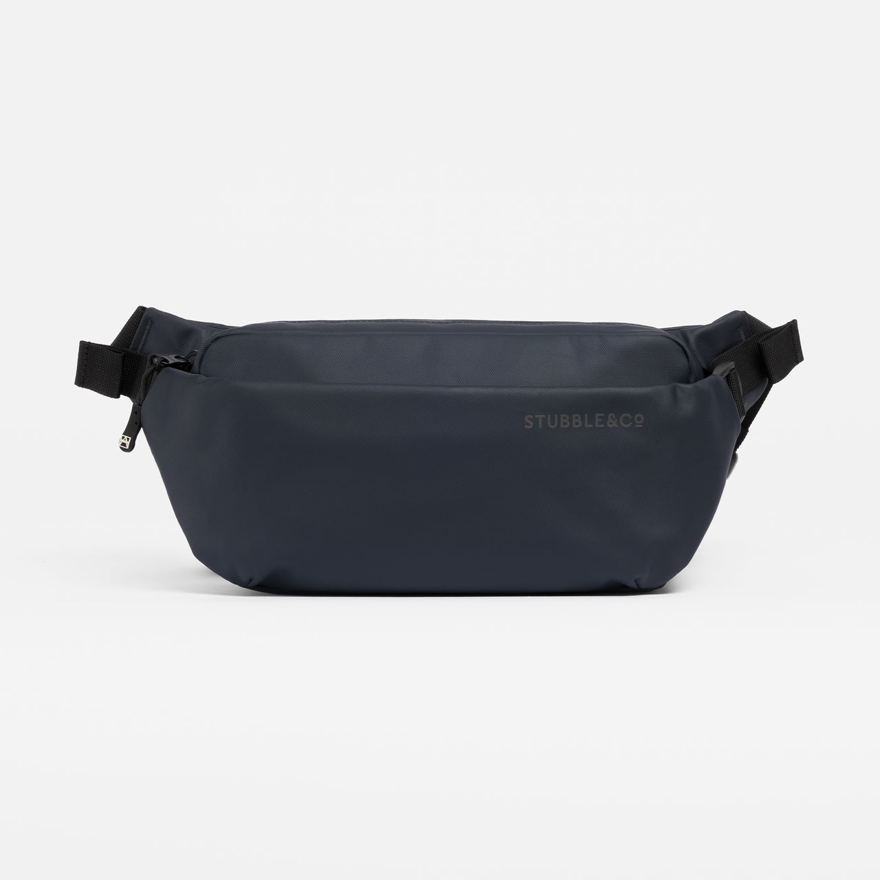 A studio shot of the front of the Midnight Blue Crossbody Bag
