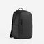 A studio shot of the Everyday Backpack 20L in All Black at and angle showing the front and side
