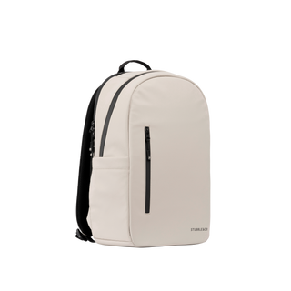 A studio shot of the front and side of a everyday backpack 20l as cut out transparent PNG- sand
