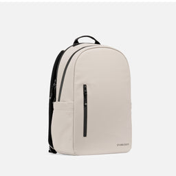 A studio shot of the front and side of the Everyday Backpack 15L in Sand