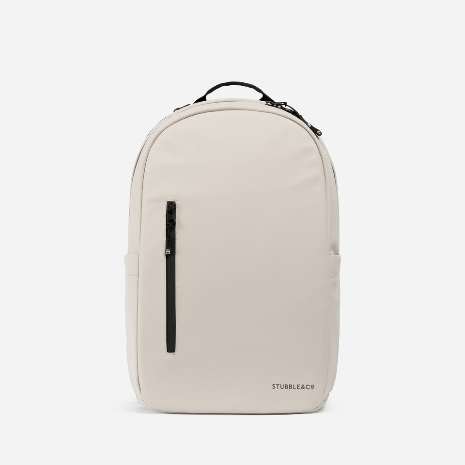 A studio shot of the front of the Everyday Backpack 20L in Sand 