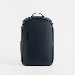 A studio shot of the front of the Everyday Backpack in Midnight Blue
